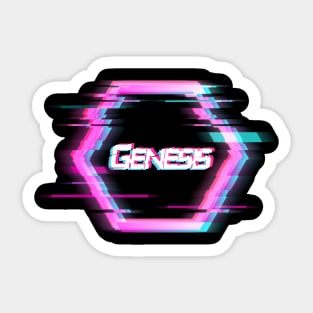 Glitch aesthetic | Exclusive - Genesis Sticker